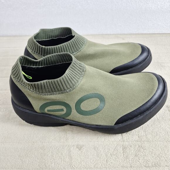 OOFOS Other - OOFOS OOmg Mesh Low Slip-On Recovery Shoes Sneakers Men's Size 13 Green Black